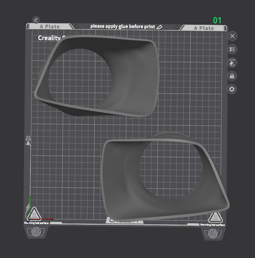 03-07 classic headlight duct STL