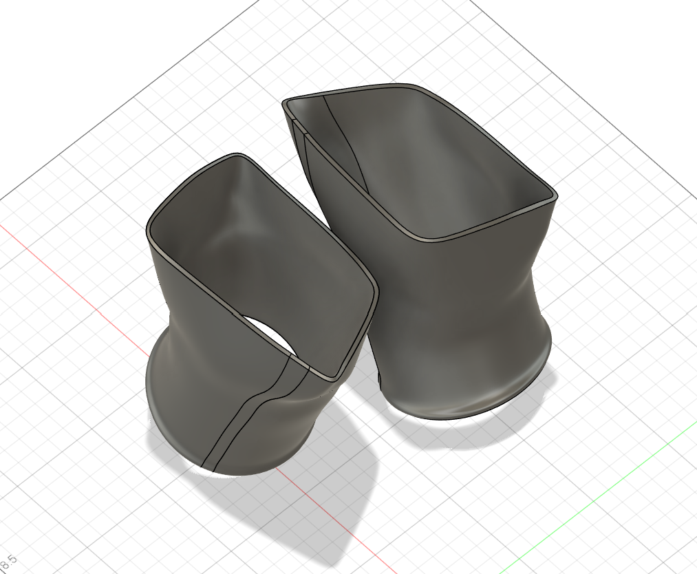 03-07 classic headlight duct STL